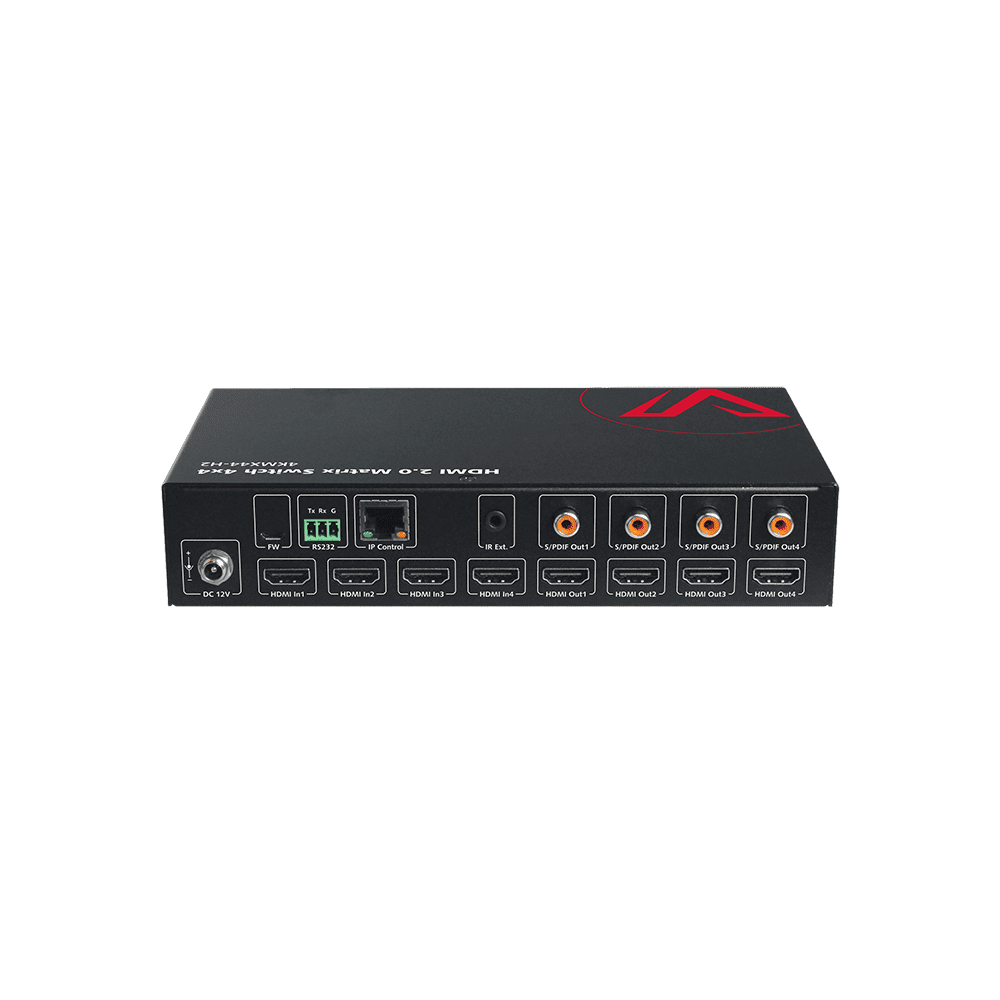 4K 4x4 HDMI Matrix Switch w/ SPDIF Audio Extraction & IR Control