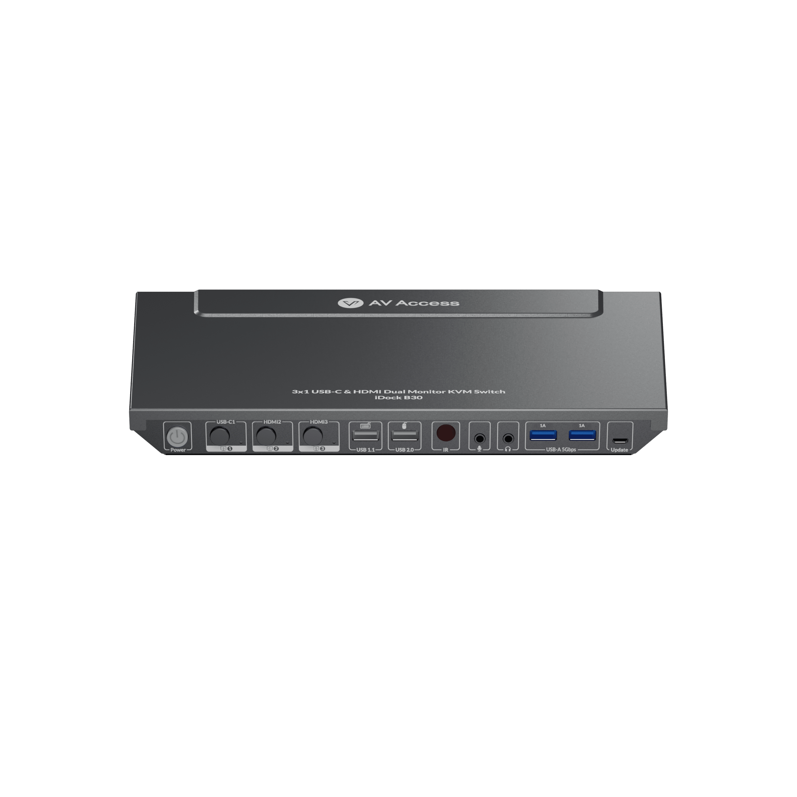 USB C KVM Switch 3-Port with HDMI for Dual Monitor