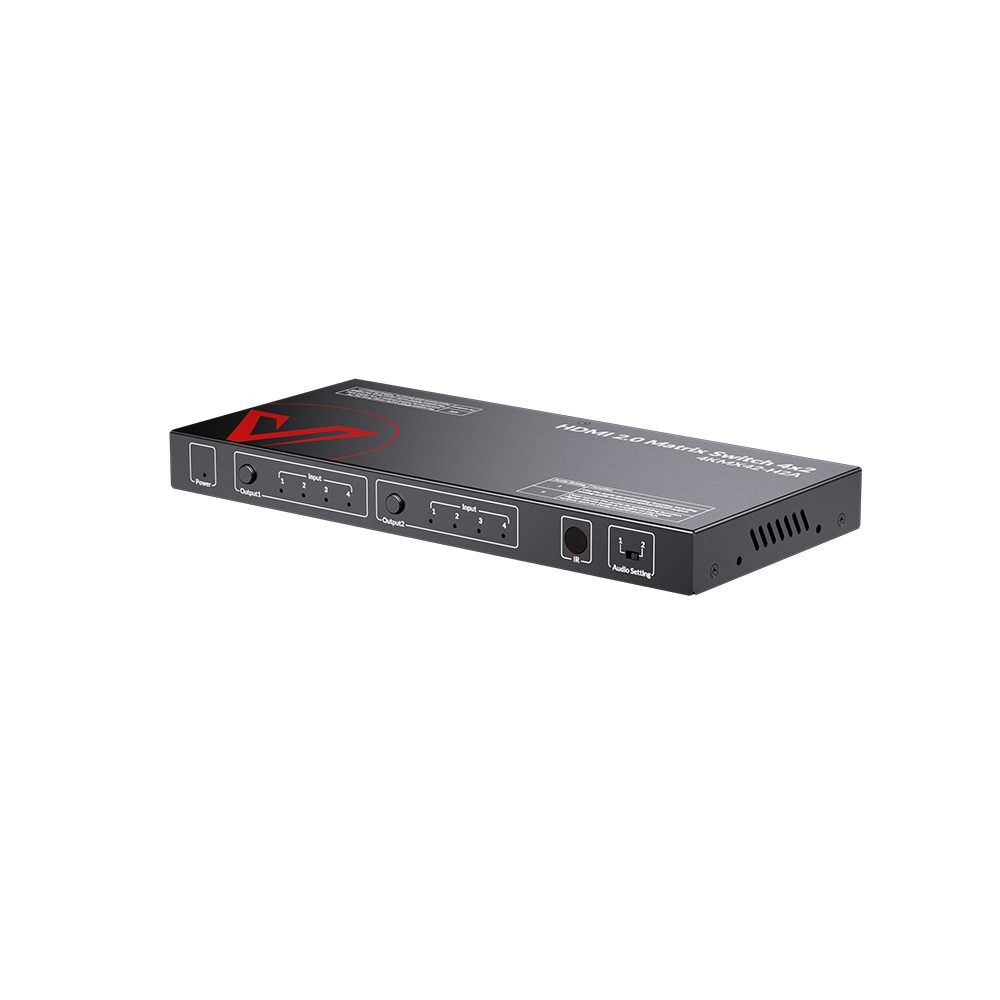 4x2 4K HDMI Matrix Switch w/ Scaler, ARC & Audio Extraction