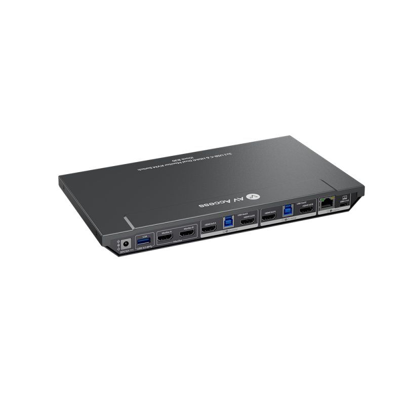 USB C KVM Switch 3-Port with HDMI for Dual Monitor