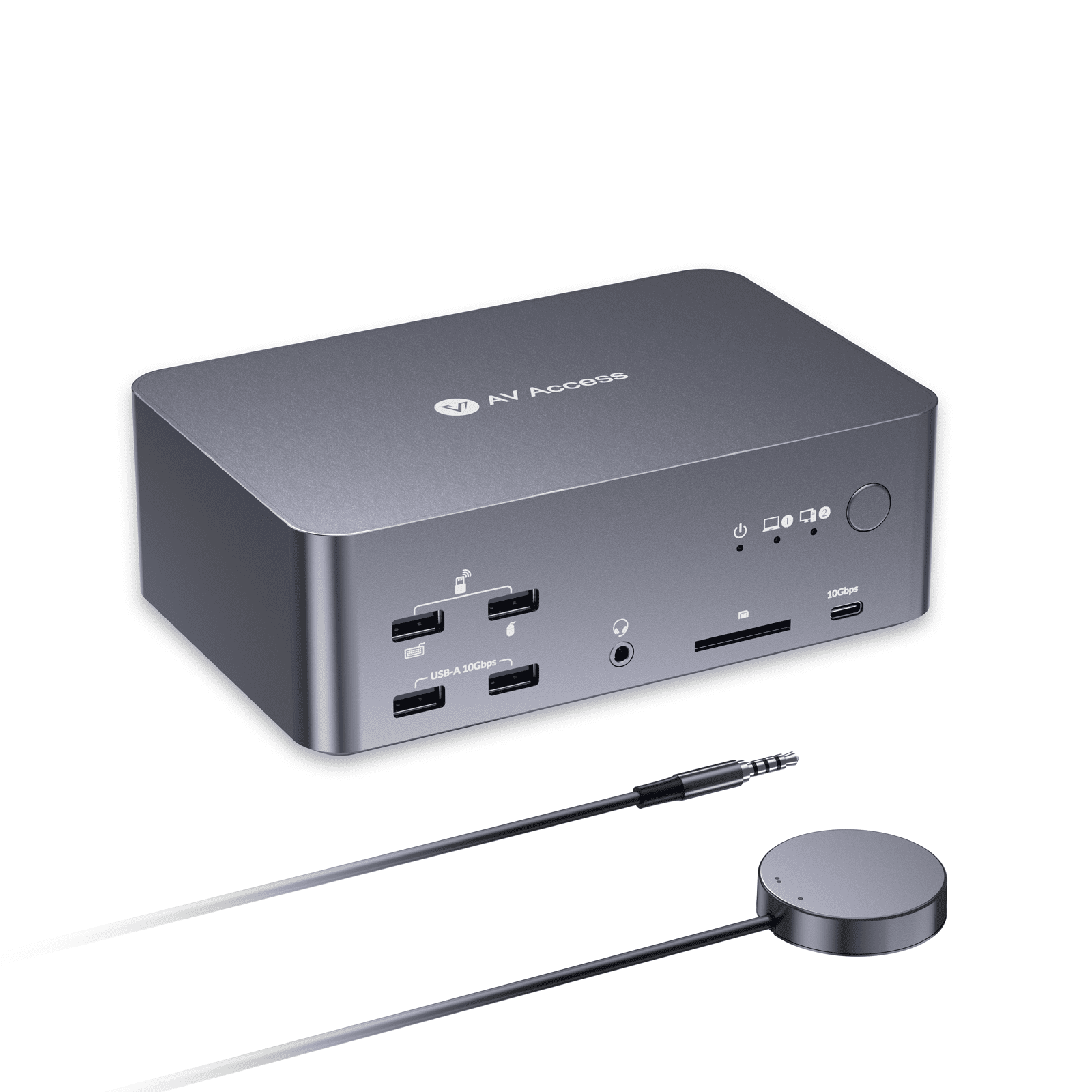 iDock B23 Triple Monitor KVM Switch for a Desktop and a Laptop
