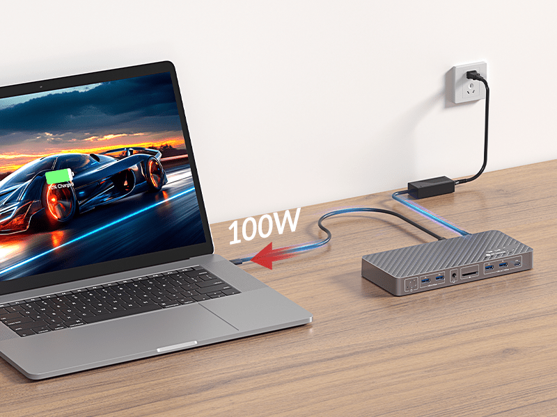 iDock B10 KVM Switch Docking for Game PC & Work Laptop (8K, Dual