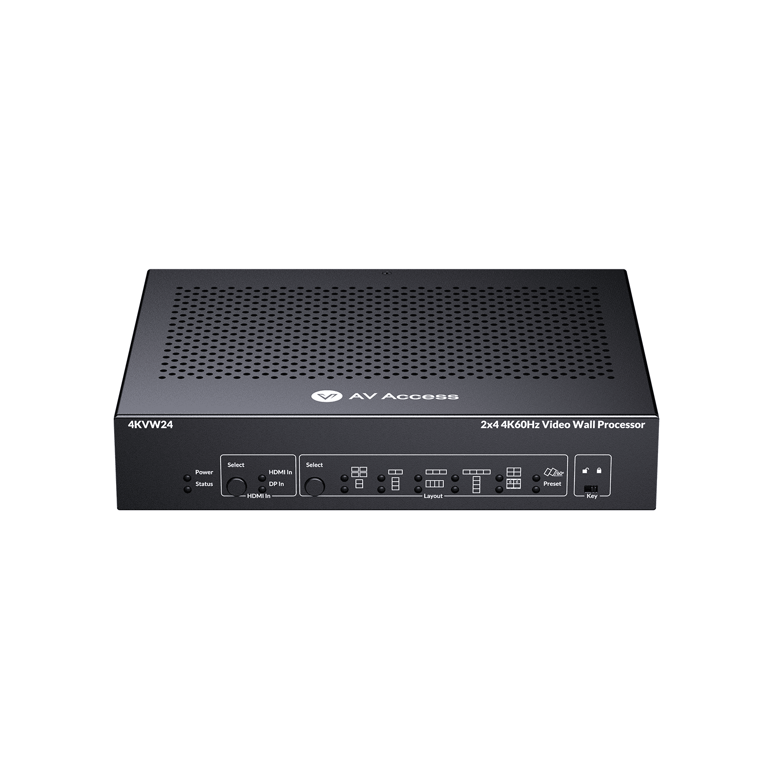 AV Access 4KVW24 Video Wall Processor front Panel