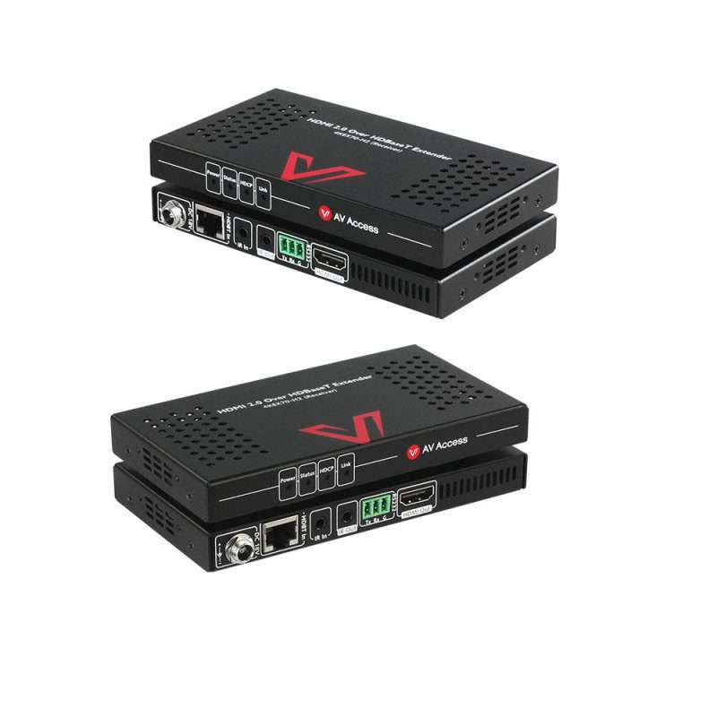 4K HDMI Extender over HDBaseT, eARC, Fiber