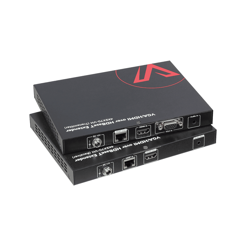 4K HDMI Extender over HDBaseT, eARC, Fiber