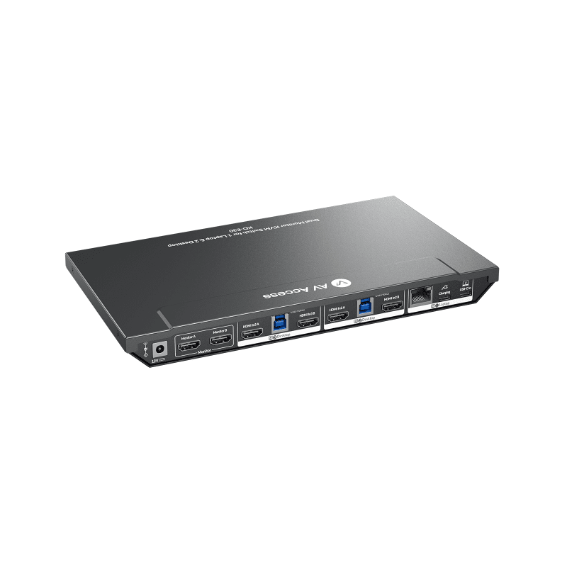 USB C KVM Switch 3-Port with HDMI for Dual Monitor