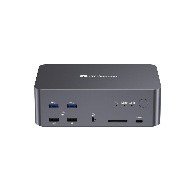 Best 8K DP KVM Switch Docking Station for 2 PCs & 3 Monitors