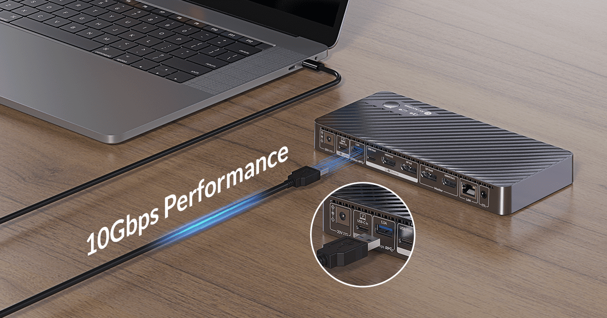 AV Access iDock B10 KVM Switch Docking Station- transfer speed