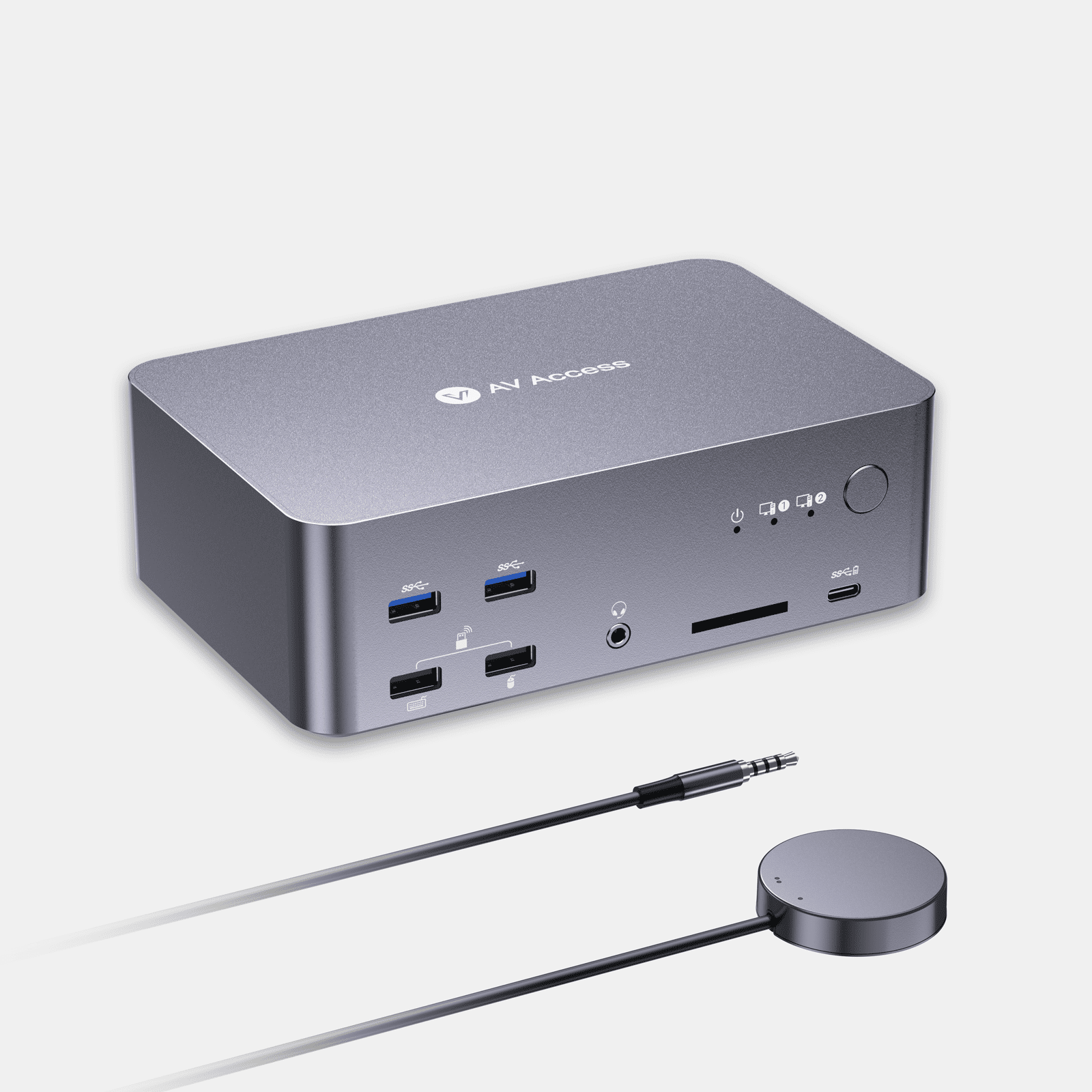iDock D23i 8K DisplayPort/HDMI KVM Switch Docking Station for 2