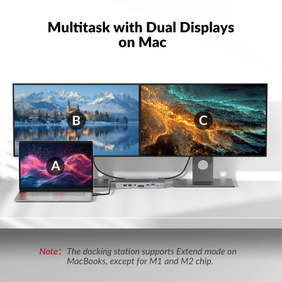 iDock M10 KVM Switch for MacBook and PC with Docking Features