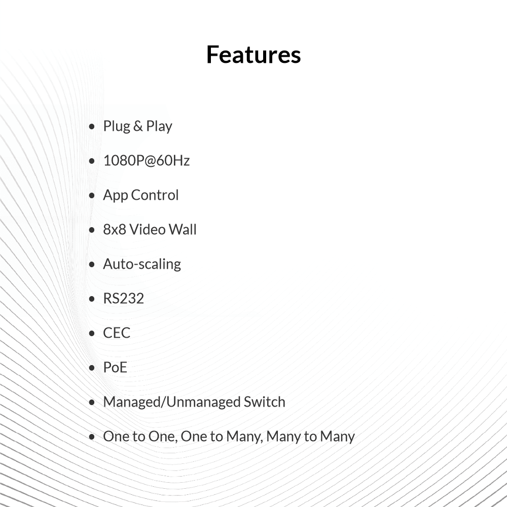 Best 1080P AV over IP Encoder w/ Video Wall & Visual Control