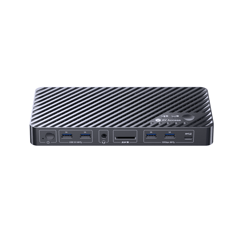 USB-C KVM Switch 3-Port with HDMI for Dual Monitor