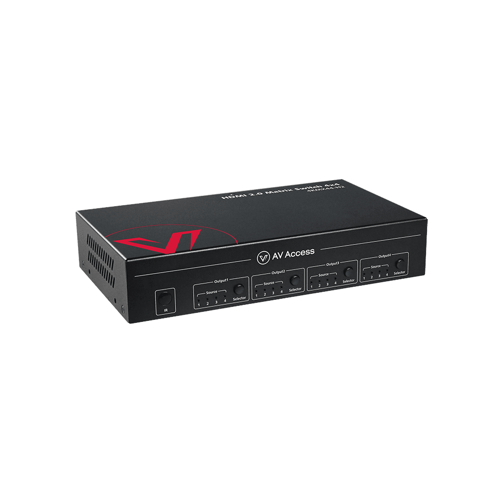 4K 4x4 HDMI Matrix Switch w/ SPDIF Audio Extraction & IR Control
