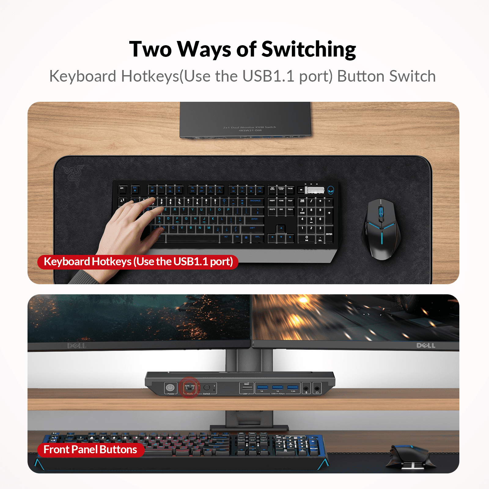 Best 4K Dual Monitor KVM Switch for Two Computers