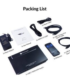 Best 4K USB C HDMI Switch with USB 3.0 for Gaming & Work