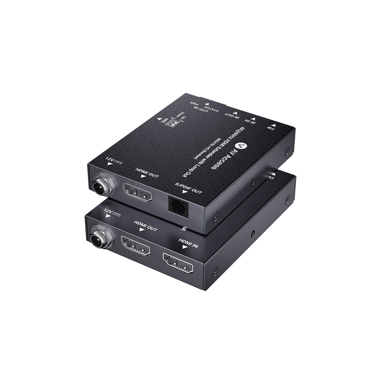 【開封・未使用】 AV Access HDMIエクステンダー 4K@60Hz 4K@60Hz HDMI Extender with Loop Out, 70m/230ft Over Cat 6/6A/7
