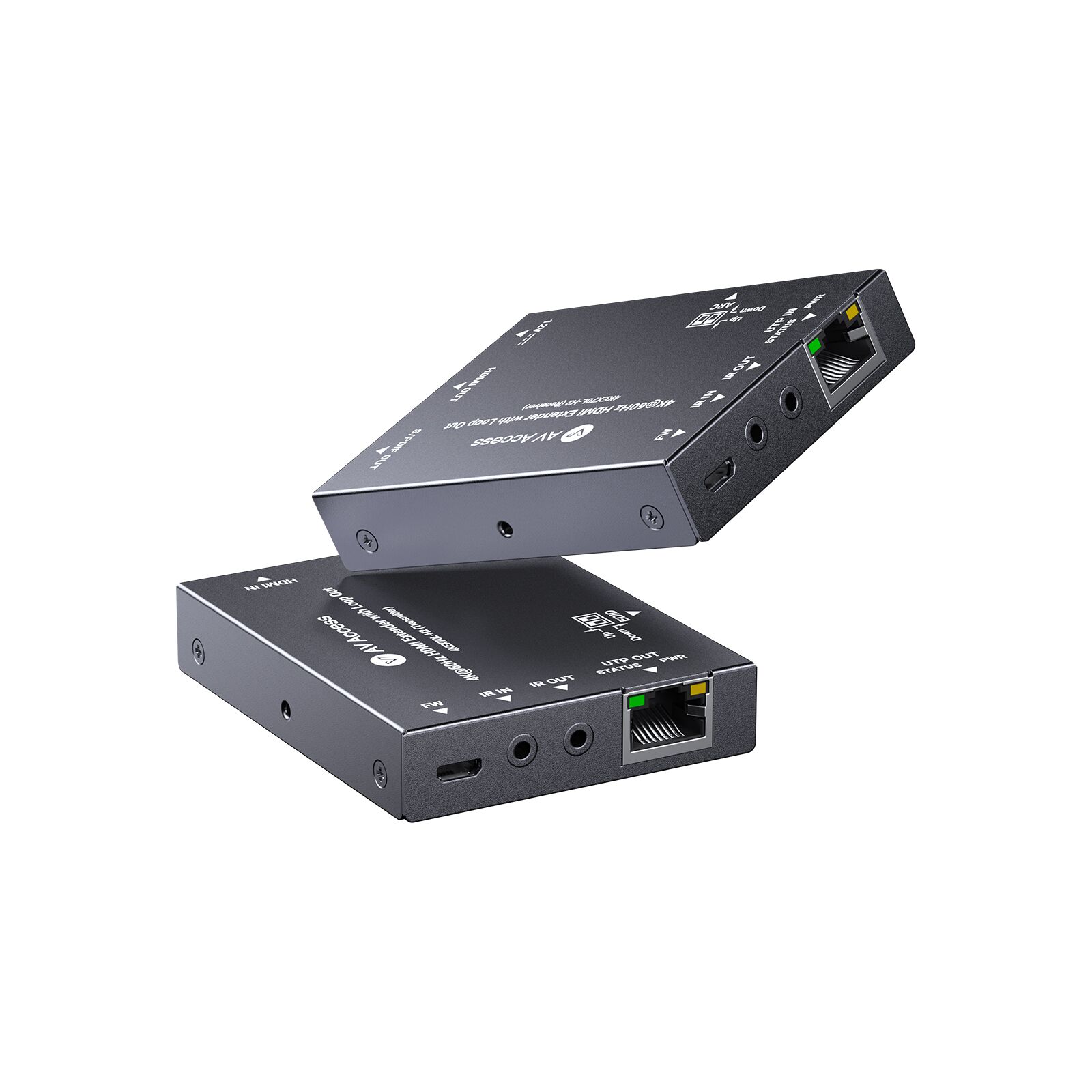【開封・未使用】 AV Access HDMIエクステンダー 4K@60Hz 4K@60Hz HDMI Extender with Loop Out, 70m/230ft Over Cat 6/6A/7