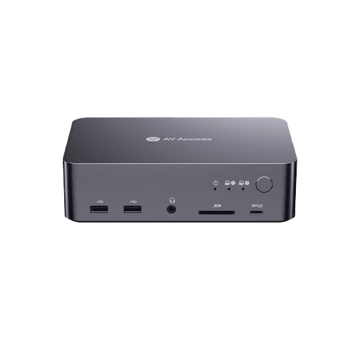 AV Access 2x1 4K Dual Monitor KVM Switch w/ HDMI