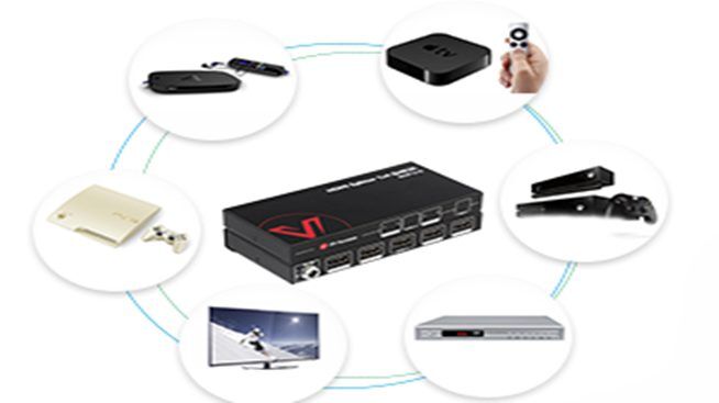 AV Access 1x4 4K HDMI Splitter, 3D, Auto EDID, HDMI 1.4, HDCP 1.4