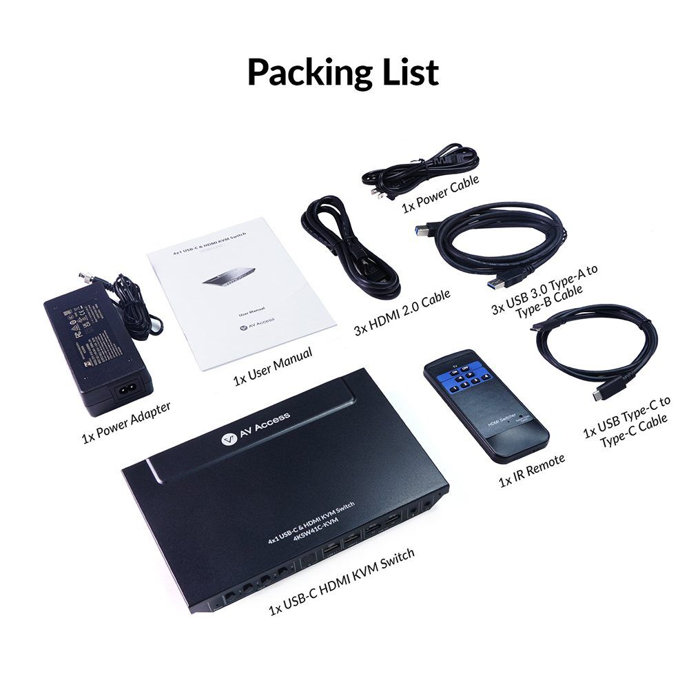 Best 4K USB-C HDMI Switch with USB 3.0 for Gaming & Work