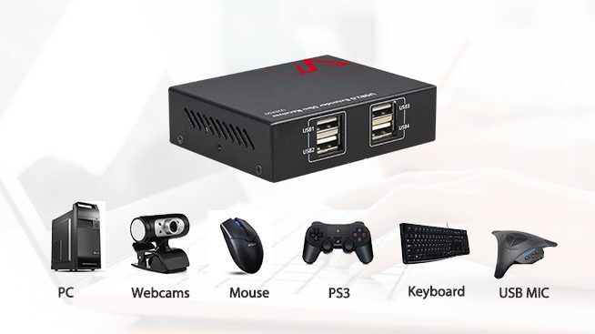 少し豊富な贈り物 2.0 Extender USB over Power with 4-Port Cat5e, テーブル・チェア・ハンモック