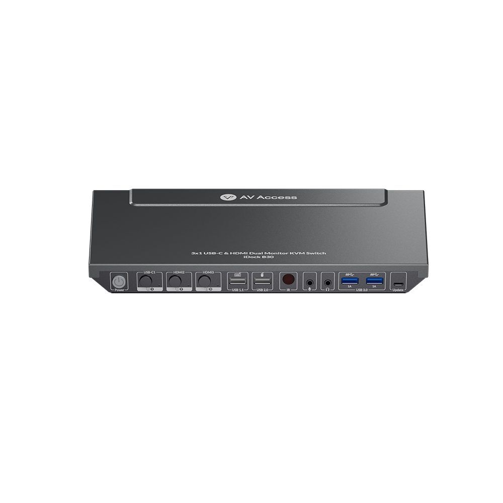 USB-C KVM Switch 3-Port with HDMI for Dual Monitor USB-C KVM Switch 3-Port with HDMI for Dual Monitor