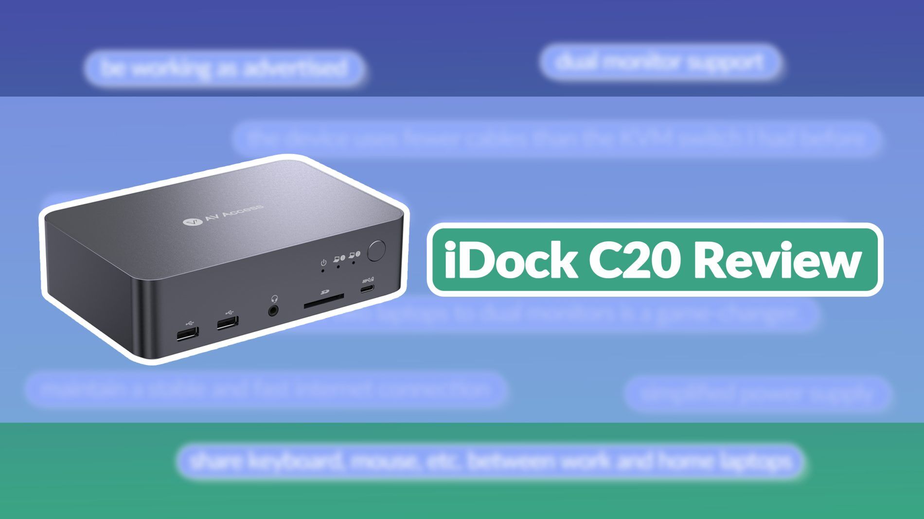 iDock C20 Review: Honest Opinions and Real Experiences